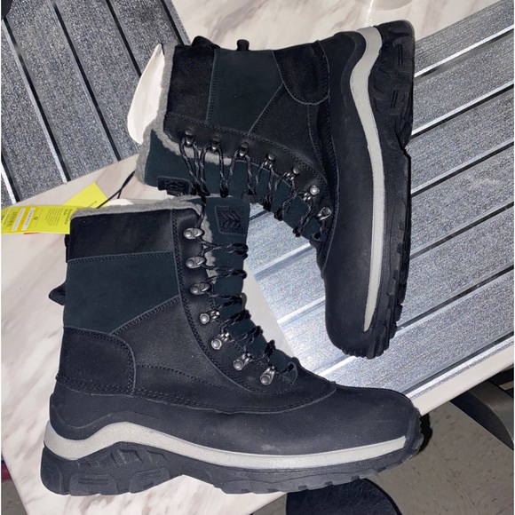 Men’s responsible winter boot, very worn and durable black size 12 - Picture 3 of 3